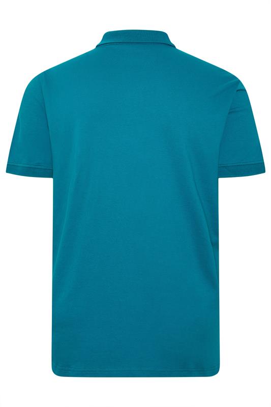 LYLE & SCOTT Big & Tall Lagoon Blue Core Polo Shirt | BadRhino 4