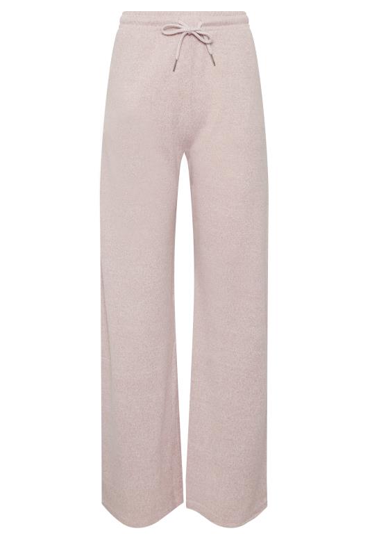 LTS Tall Light Pink Soft Touch Wide Leg Trousers | Long Tall Sally  5