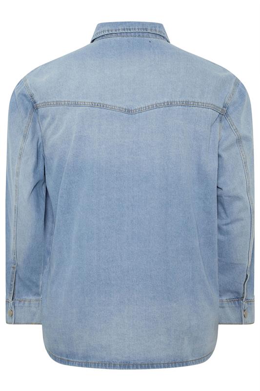 BadRhino Big & Tall Light Blue Denim Shirt | BadRhino 7