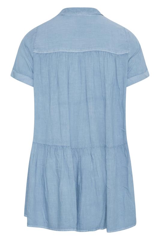 Curve Blue Tiered Chambray Shirt_Y.jpg