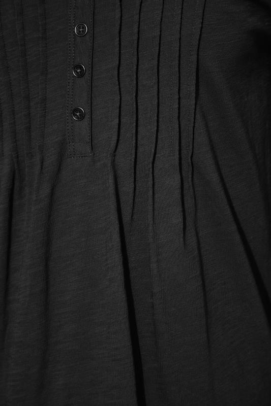 LTS MADE FOR GOOD Tall Black Henley Top 7