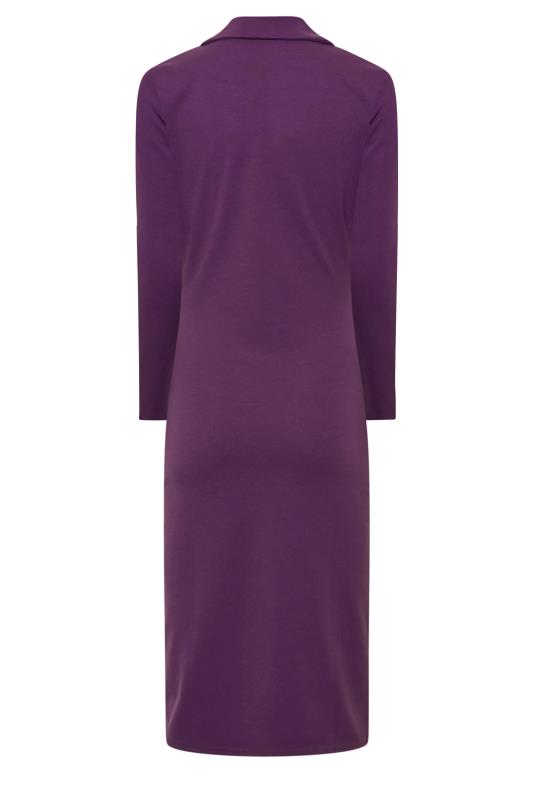 LTS Tall Women's Purple Long Sleeve Scuba Blazer Dress | Long Tall Sally 7