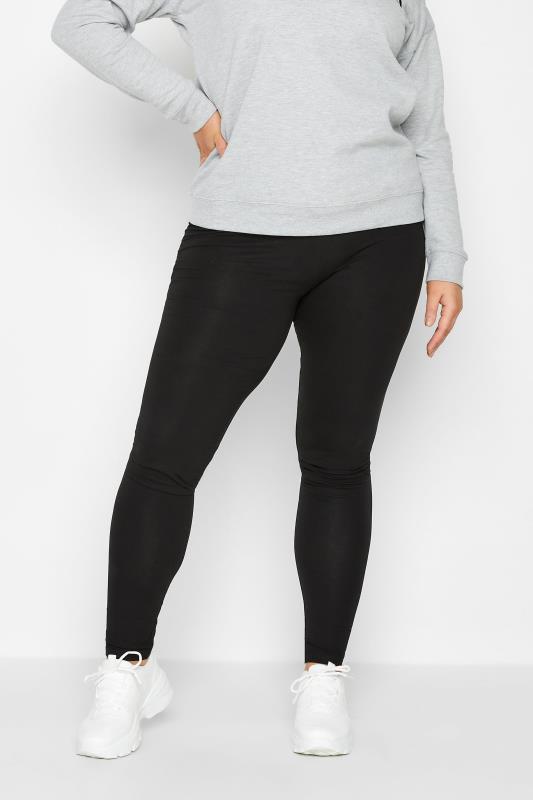  dla puszystych LTS MADE FOR GOOD Tall Black Stretch Cotton Leggings