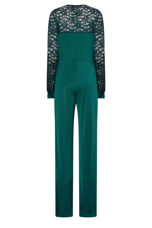 Tall Women's LTS Forest Green Lace Back Jumpsuit | Long Tall Sally 7