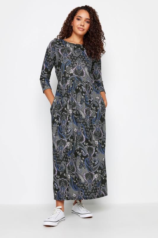 M&Co Black Paisley Print Midi Dress | M&Co 4