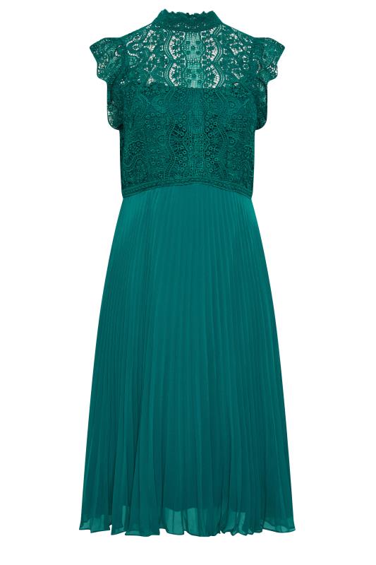  Tallas Grandes Evans Green Lace Chiffon Dress