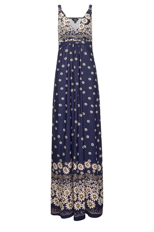 LTS Tall Navy Blue Daisy Print Maxi Dress | Long Tall Sally  6