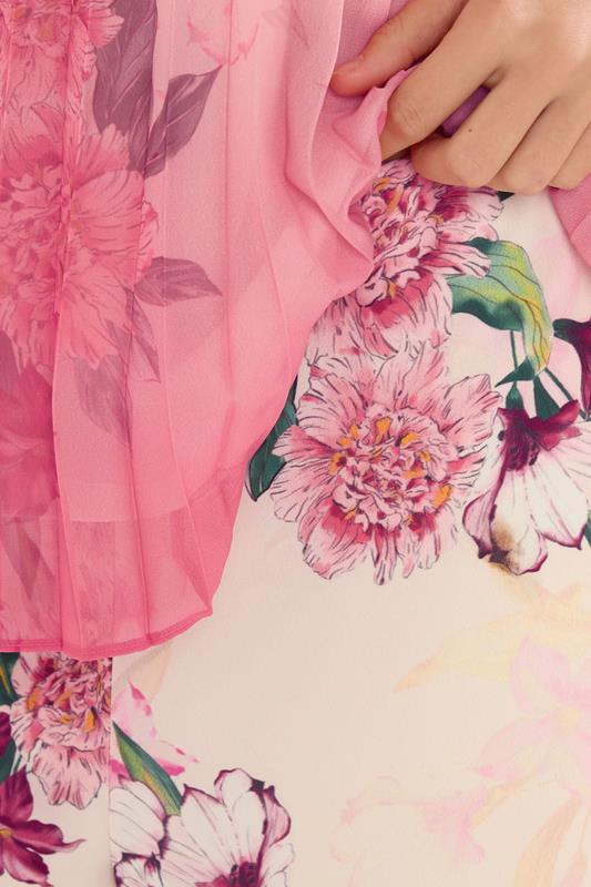 STAR Pink Floral Wide Leg Trousers | StarByJM 4