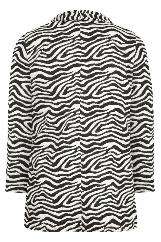 Curve Black Zebra Print Longline Blazer 7