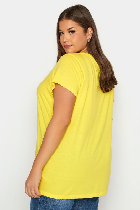 Yellow Short Sleeve Basic T-Shirt_D.jpg
