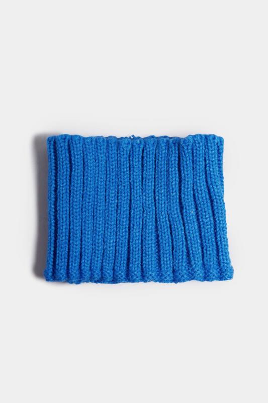 Cobalt Blue Ribbed Knitted Headband | Yours Clothing 2
