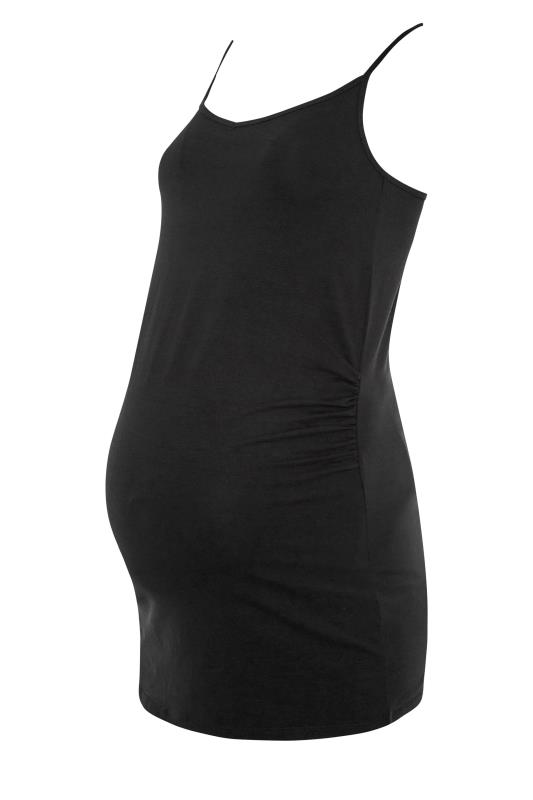 2 PACK Tall Maternity Black & Nude Cami Vest Tops 14