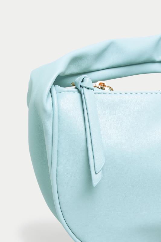 Plus Size Light Blue Slouch Handle Bag | Yours Clothing 4