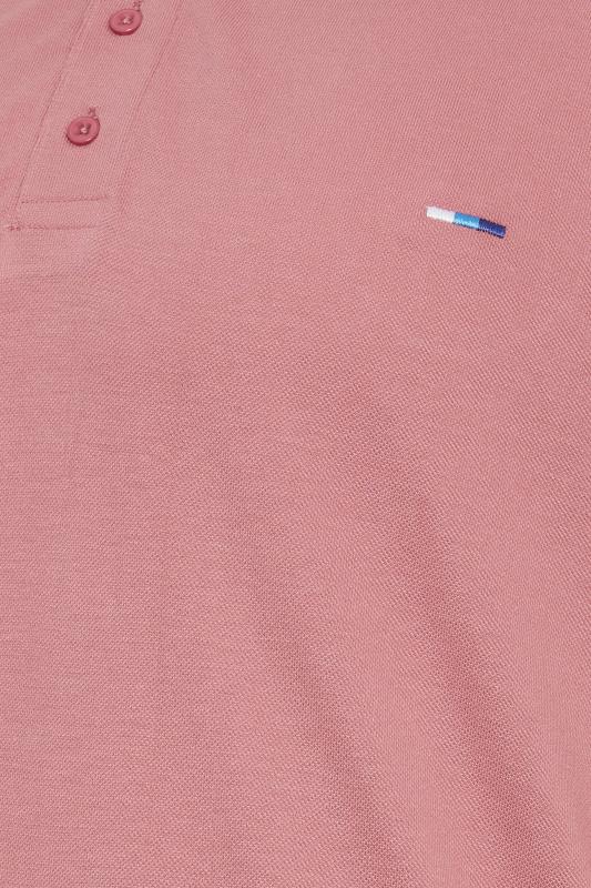 BadRhino Big & Tall Pink Tipped Polo Shirt | BadRhino  2