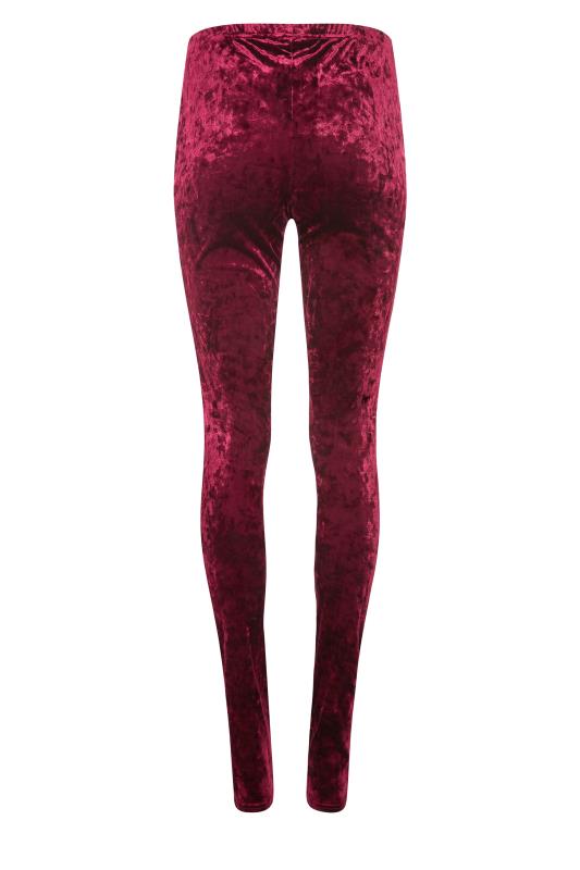 pink crushed velvet leggings