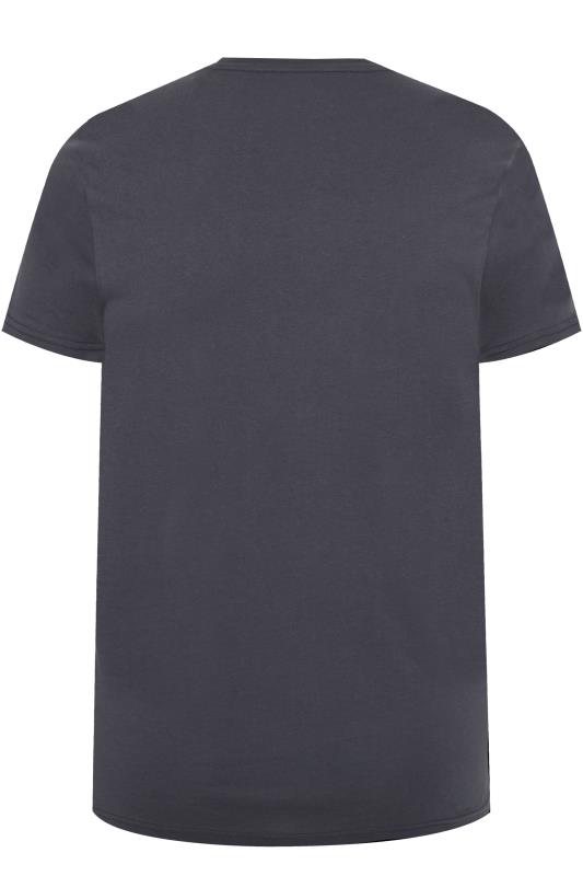 ALPHA INDUSTRIES Navy Blue Basic Logo T-Shirt | BadRhino 3