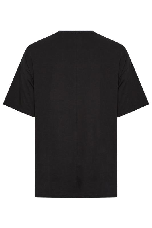 YOURS Plus Size Black 'New York' Slogan V-Neck T-Shirt | Yours Clothing 7