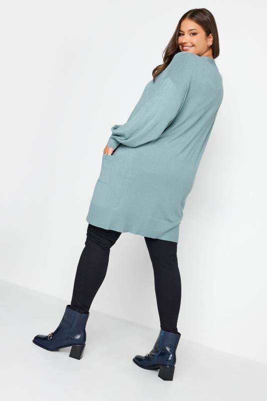Yours Plus Size Blue Cardigan | Yours Clothing 3