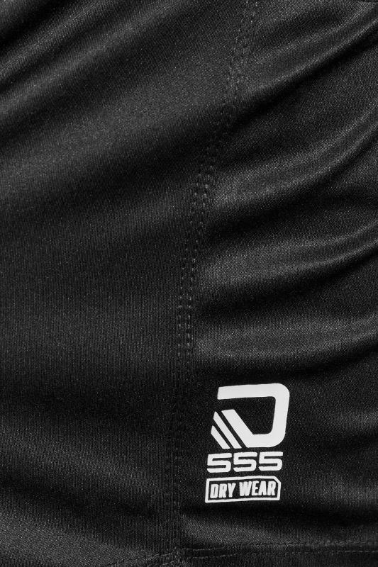 D555 Big & Tall Black Dry Wear Active Shorts | BadRhino 3