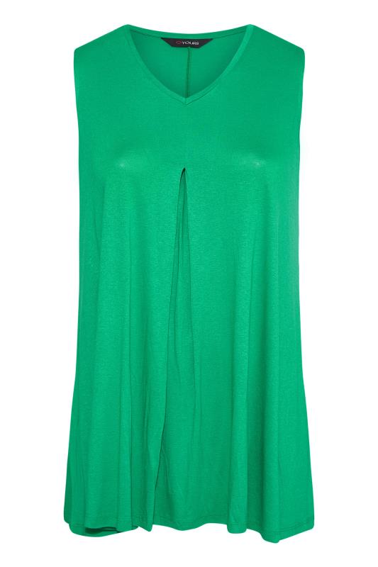 Plus Size Apple Green Swing Vest Top | Yours Clothing 5