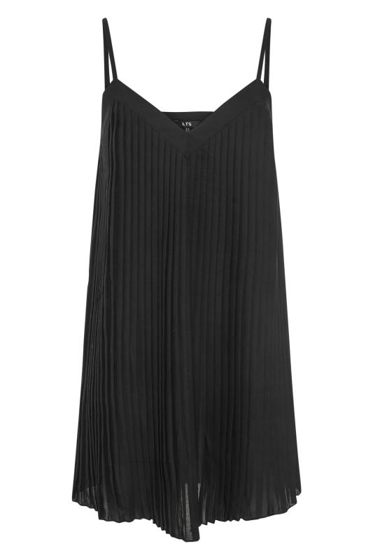 LTS Tall Black Pleated Front Cami Top 4