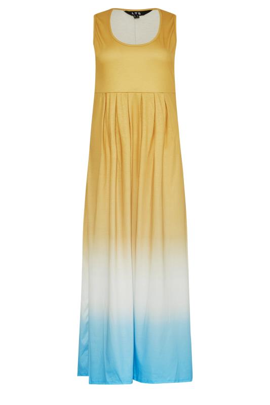 LTS Tall Yellow Ombre Print Sleeveless Smock Dress 6