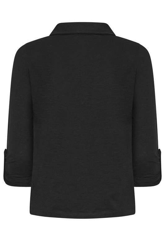 PixieGirl Petite Women's Black Button Cotton Shirt | PixieGirl 2
