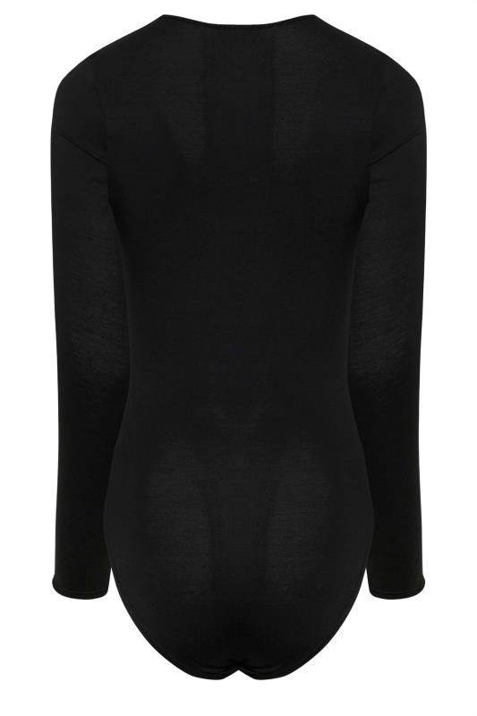 LTS Tall Black Long Sleeve Bodysuit 6