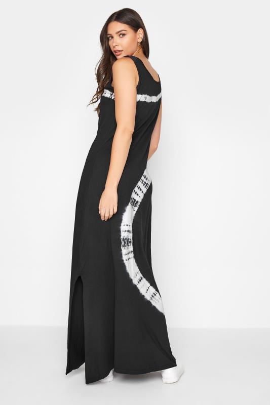 LTS Tall Black Tie Dye Maxi Dress 3
