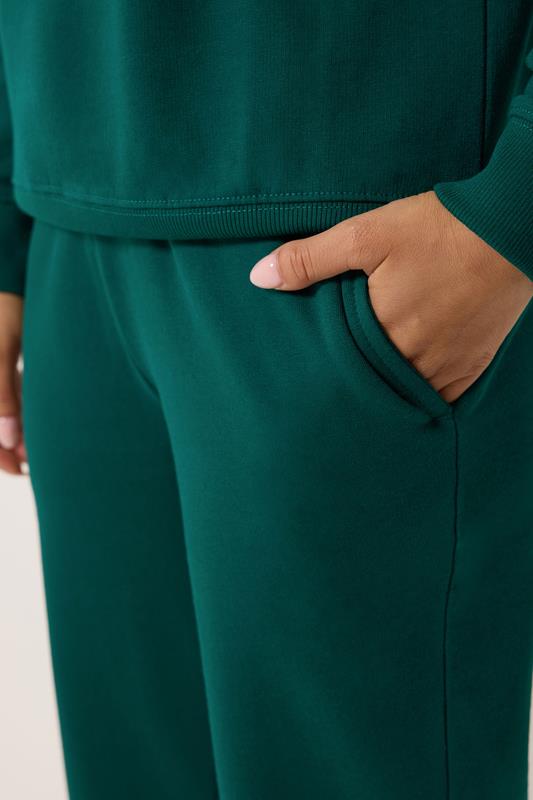 PixieGirl Petite Women's Forest Green Cuffed Joggers | PixieGirl  4