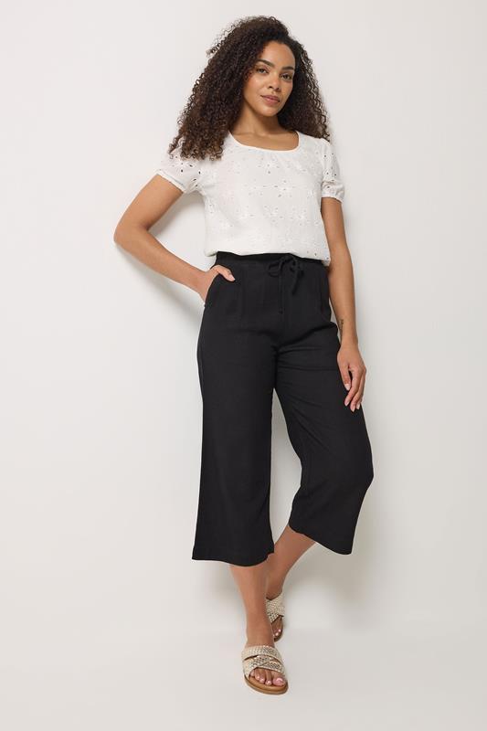 M&Co Black Linen Culottes | M&Co 1
