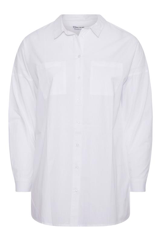 YOURS FOR GOOD Curve White Oversized Shirt 6