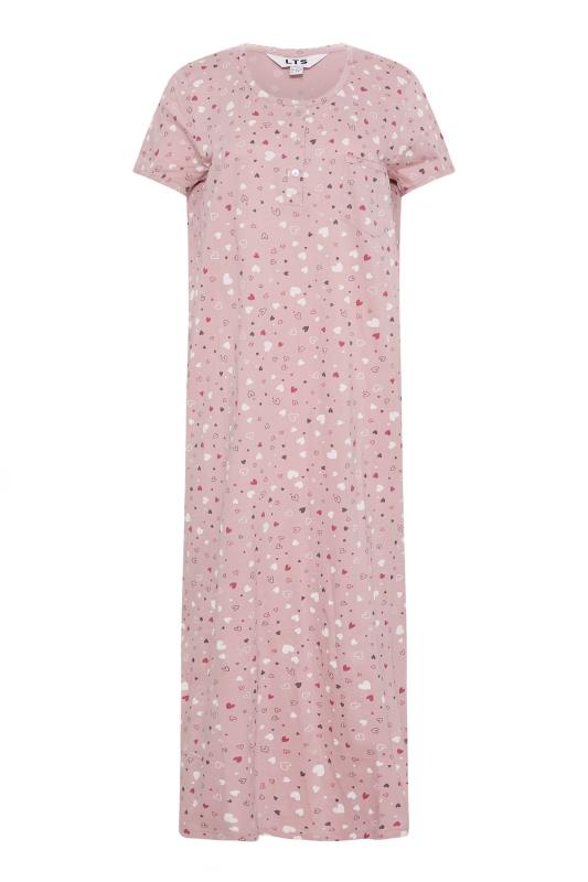 LTS Tall Pink Heart Print Cotton Nightdress 5