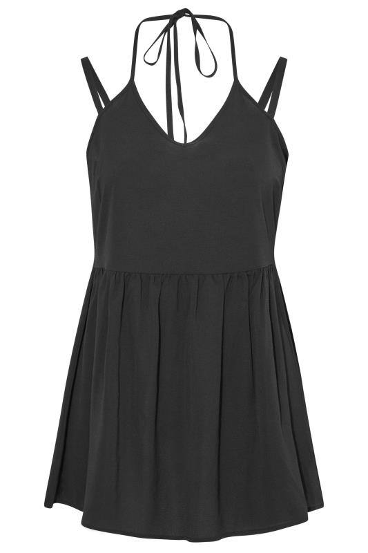 LIMITED COLLECTION Curve Black Strappy Halter Cami Top 6