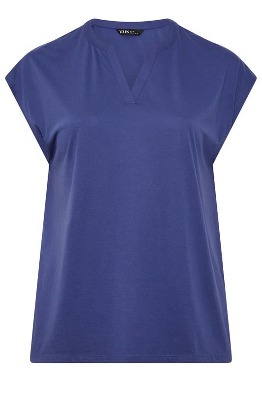 YOURS Plus Size Orange Notch Neck T-Shirt | Yours Clothing 5