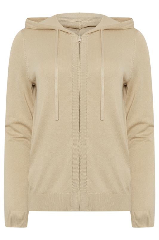 M&Co Natural Brown Knitted Hoodie | M&Co 5