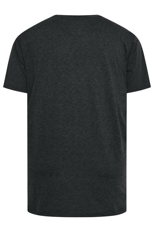 KAM Big & Tall Black Active T-Shirt | BadRhino 4