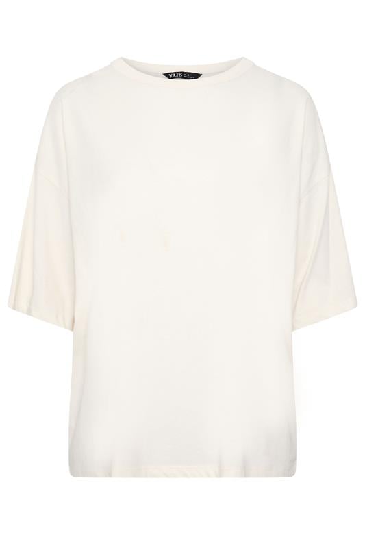 YOURS camiseta lisa blanco marfil