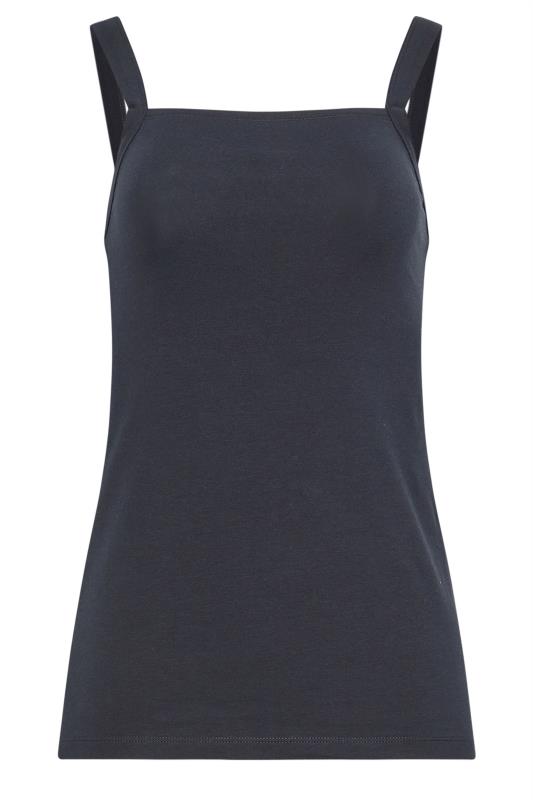LTS 2 PACK Tall Women's Navy Blue & White Square Neck Cami Vest Tops | Long Tall Sally 9