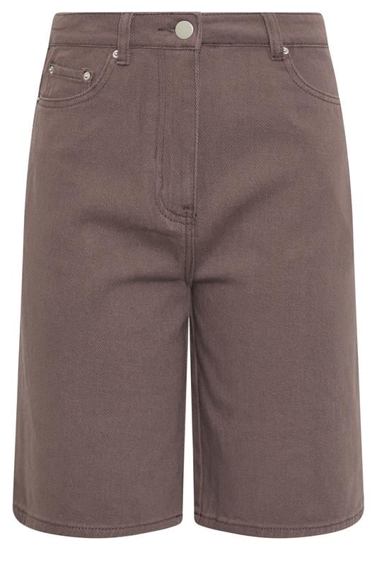 LTS Tall Women's Chocolate Brown Denim Bermuda Shorts | Long Tall Sally 6