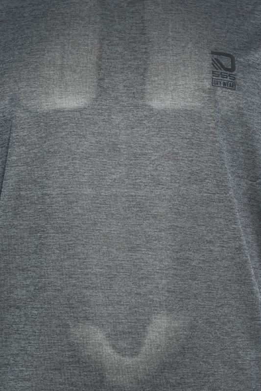 D555 Big & Tall Dark Grey Dry Wear T-Shirt | Bad Rhino 3