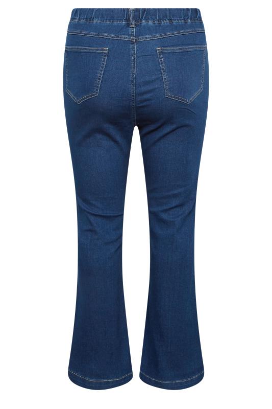 YOURS Plus Size Curve Indigo Blue Bootcut Jeggings | Yours Clothing  6