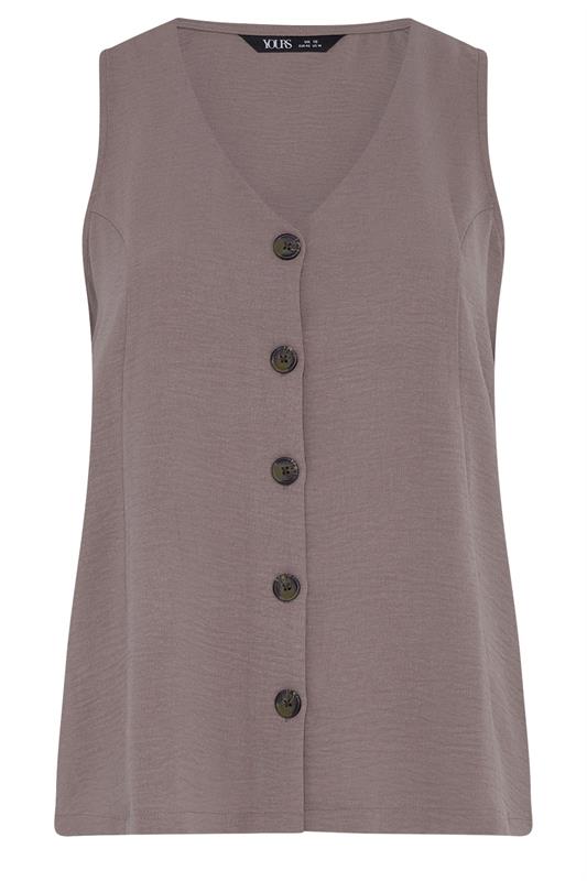 YOURS Plus Size Light Purple Waistcoat | Yours Clothing 5