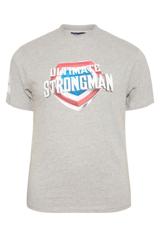 BadRhino Big & Tall Grey Marl Ultimate Strongman T-Shirt 2