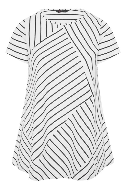 White Asymmetric Stripe T-Shirt_F.jpg