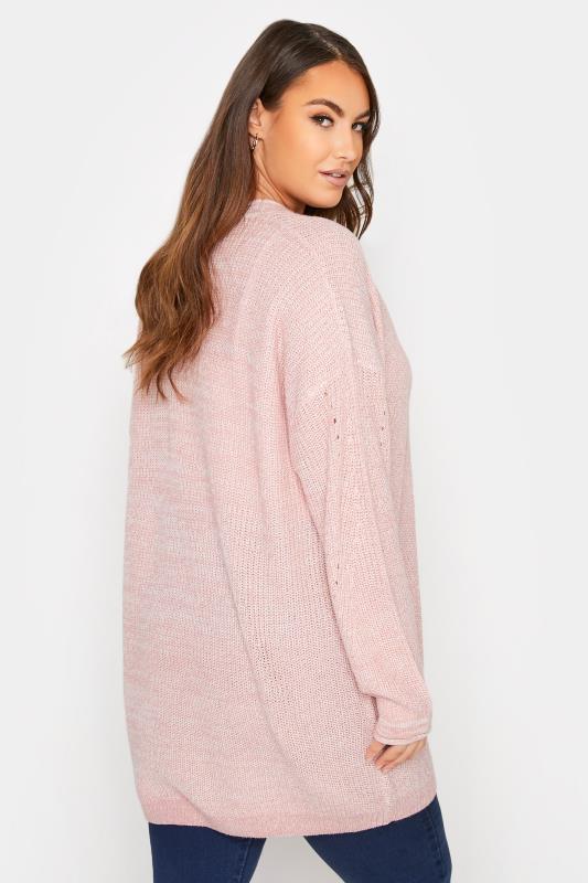 Pink Knitted Pointelle Cardigan_C.jpg