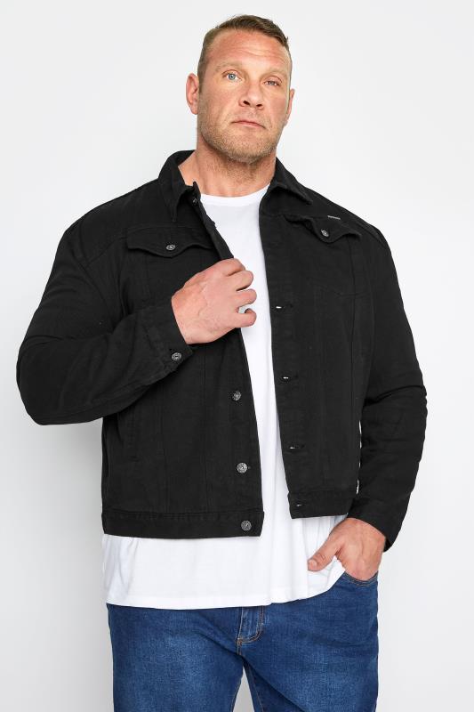 Men's  D555 Big & Tall Black Denim Jacket