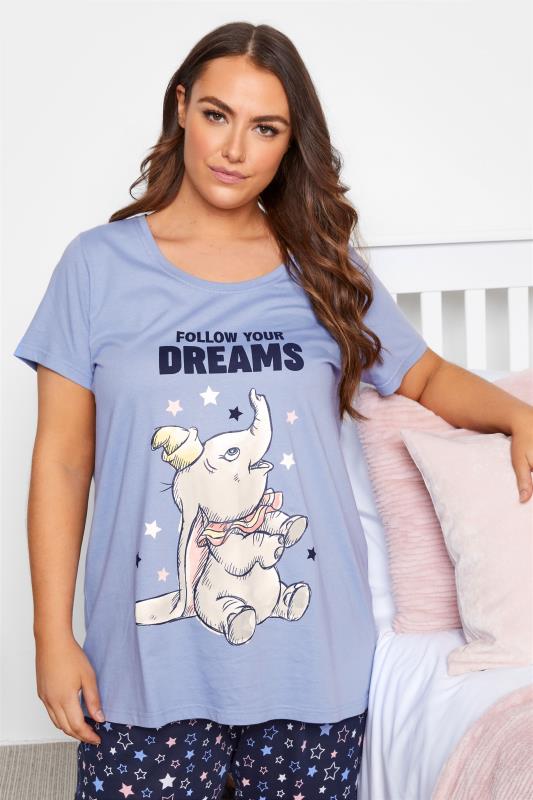 DISNEY Curve Blue Dumbo Star Print Pyjama Set_B.jpg