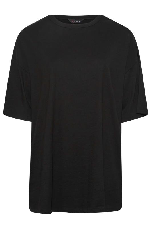 Plus Size Black Oversized Boxy T-Shirt | Yours Clothing 6