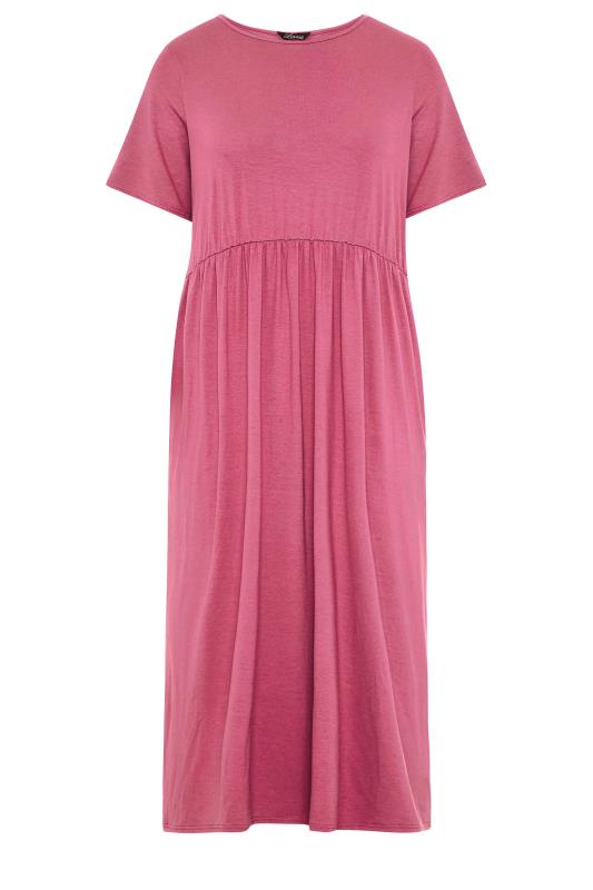 LIMITED COLLECTION Curve Pink Throw On Maxi Dress_F.jpg